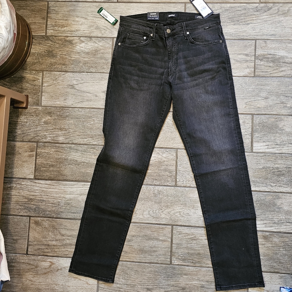 Mavi Men's Slim Straight Jeans - Black